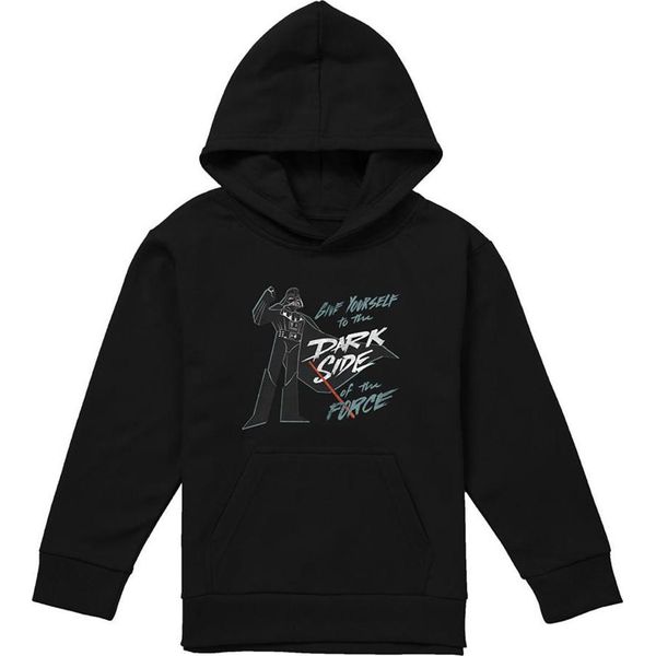 Star Wars - "Give Yourself To The Dark Side"" Kapuzenpullover Per Bambini, Meliert TV22645 (116) (Marine)"-image