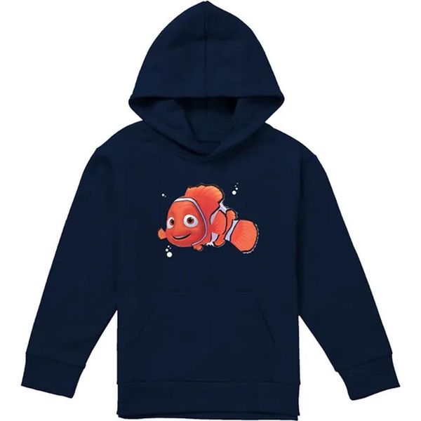 Alla Ricerca Di Nemo - Felpa Con Cappuccio Per Bambini TV22659 (128) (Navy)-image
