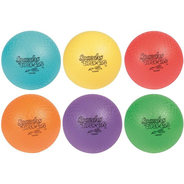 Set Di Palline Supersafe Pg Di Sporda - 6 Palline Colorate Per Bambini-image