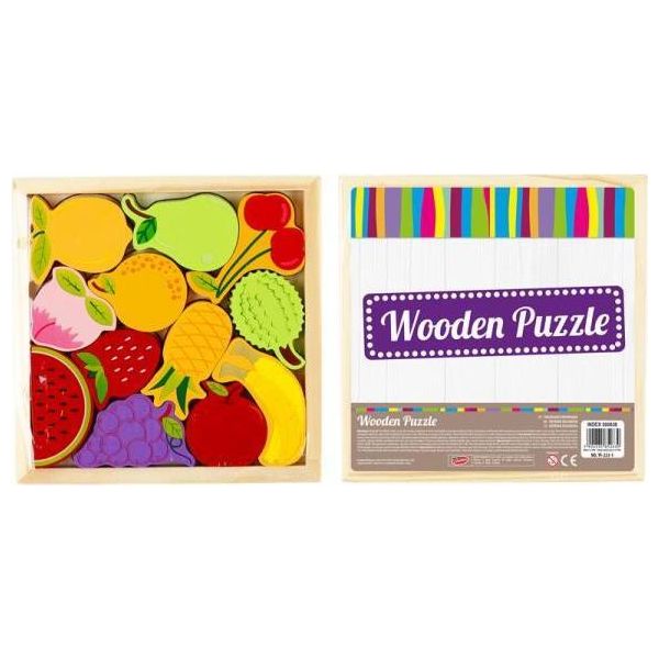 Puzzle In Legno 12El Frutti 500638 Mega Creative-image