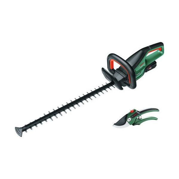 Tagliasiepi A Batteria Bosch Universalhedgecut 18-55 Con Batteria E Caricabatterie Da 18 V, 2,5 Ah E Cesoie Da Giardino-image
