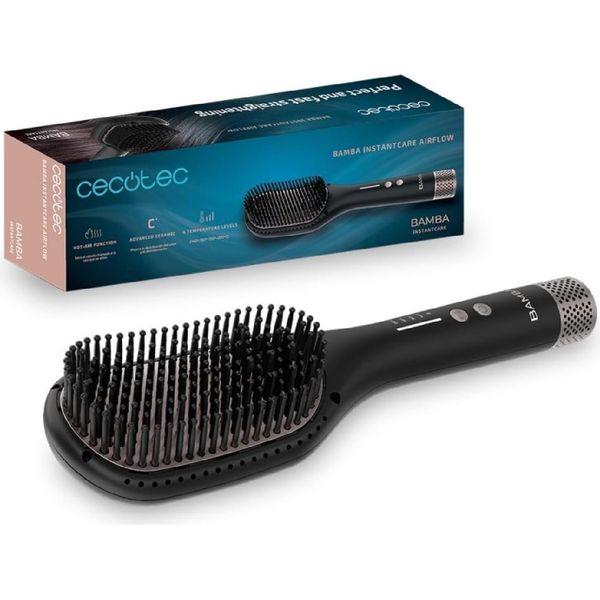 Cecotec Air Brush Bamba Instantcare Airflow Tipi Di Capelli Rivestimento In Ceramica 4 Impostazioni Di Temperatura Asciugatura Spegnimento Automatico-image