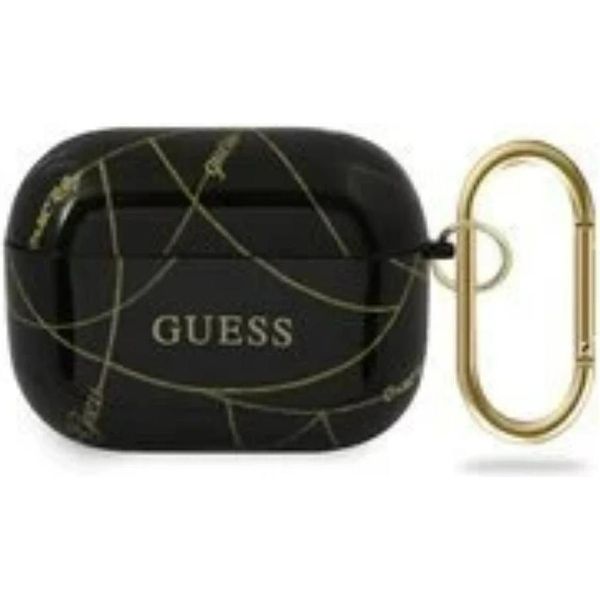 Guess Guacaptpuchbk Airpods Pro Coverczarny/Catena D'oro Nera Collezione-image
