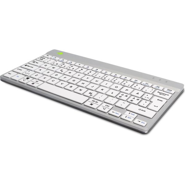 R-GO Tools Rgocondwlwh Tastiera R-Go Compact Break Nordic Layout Wireless Bianco-image