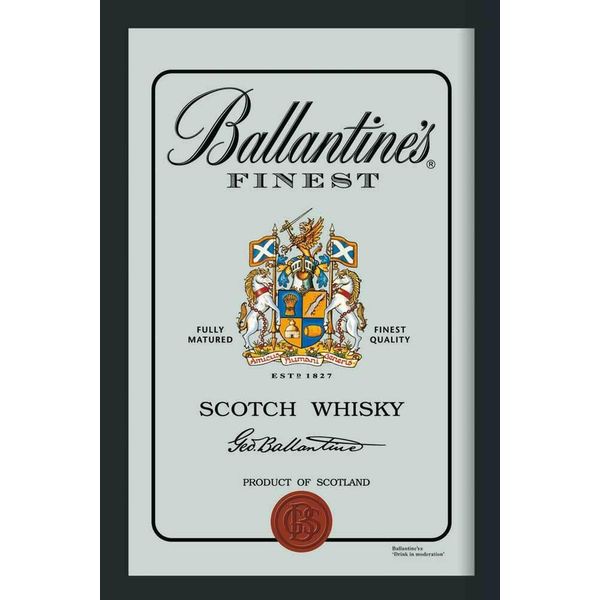 Logo Ballantines - Specchio Stampato 20X30 Cm Con Cornice In Plastica-image