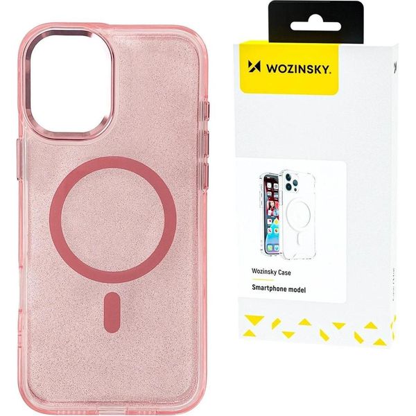Custodia Wozinsky Glitter Per Samsung Galaxy S25 - Rosa Con Glitter-image