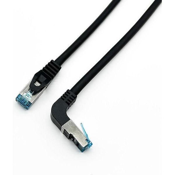 Equip 605894 Equip Cavo Patch Cat6A Wink. S/Ftp 2Xrj45 5,00M Nero Lszh Polybag-image