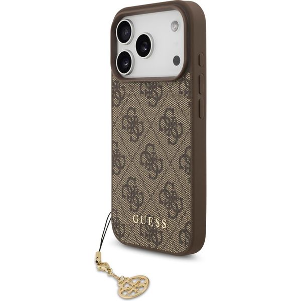 Etui Guess 4G Charms Collection Magsafe Na Iphone 17 Pro - BrąZowe-image
