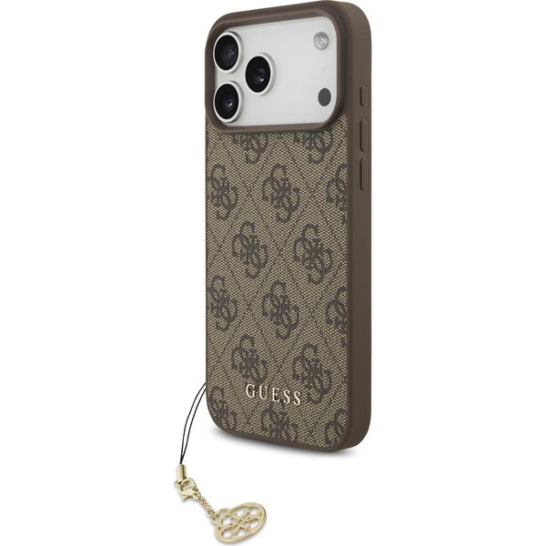 Etui Guess 4G Charms Collection Magsafe Na Iphone 17 Pro Max - BrąZowe-image
