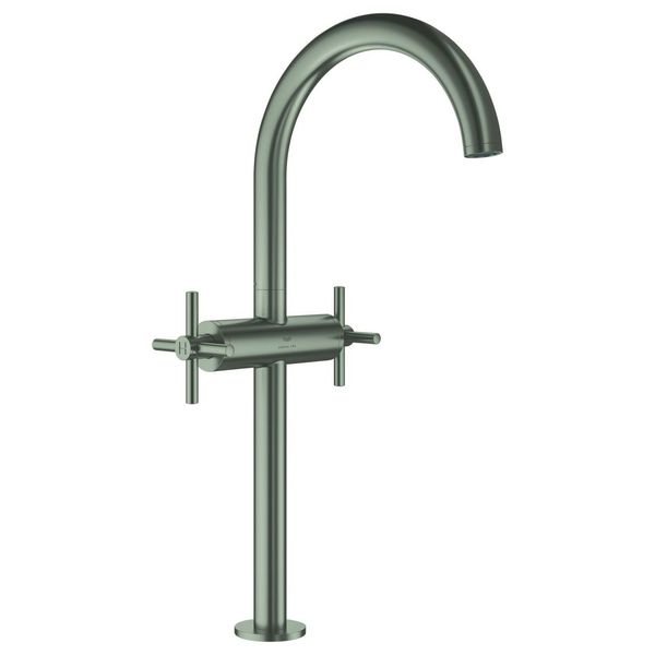 Grohe Waschtischarmatur Atrio 21149 Xl-Size Kreuzgriff Satin Steel, 21149MS0 21149MS0-image