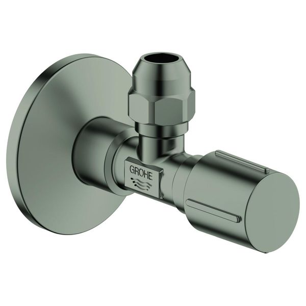 Grohe Eckventil 22039 1/2X3/8'' Rosette Metallgr. Selbstd. Qv 10Mm Satin Steel, 22039MS0 22039MS0-image
