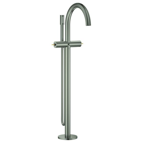 Grohe Wannenbatterie Atrio Private C. 25227 Bodenmont. F. Hebelgr. Satin Steel, 25227MS0 25227MS0-image