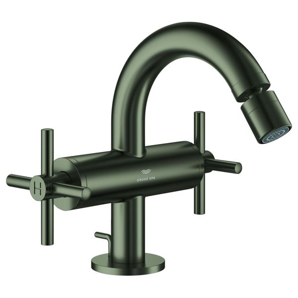 Grohe 2-Griff-Bidetarmatur Atrio 24353 Kreuz-Griff Satin Graphite, 24353MG0 24353MG0-image