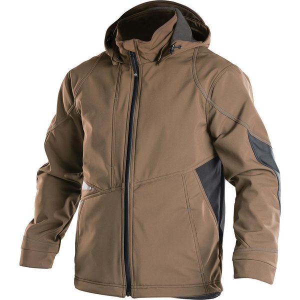 Dassy® Gravity Giacca Softshell Lehmbraun/Anthrazitgrau Taglia Xs Lunghezza: Standard-image