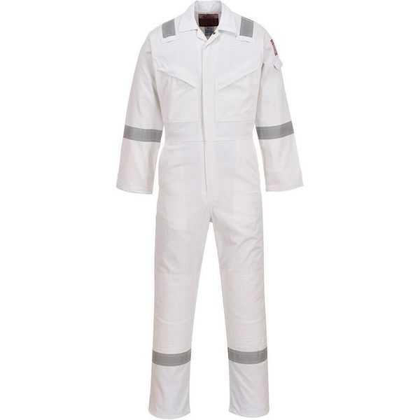 Portwest - Tuta Antistatica Uomo/Donna Unisex PW402 (M) (Bianco)-image