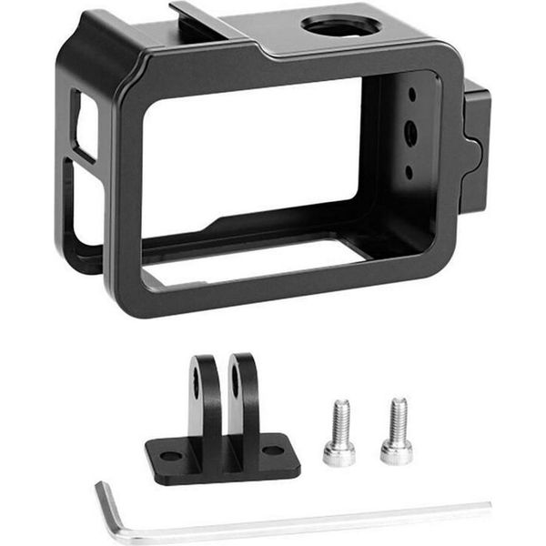 Puluz Metal Cage With Cold Shoe Puluz For Dji Osmo Action 4/3-image