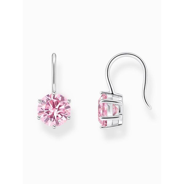 Thomas Sabo H2287-051-9 Orecchini In Argento Con Zirconi Rosa Da Donna-image
