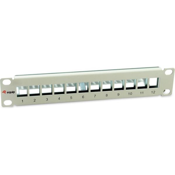 Equip 769330 Equip Patchpanel 12X Cat6A 10" Ftp 1HE Keystone Montage Ws"-image
