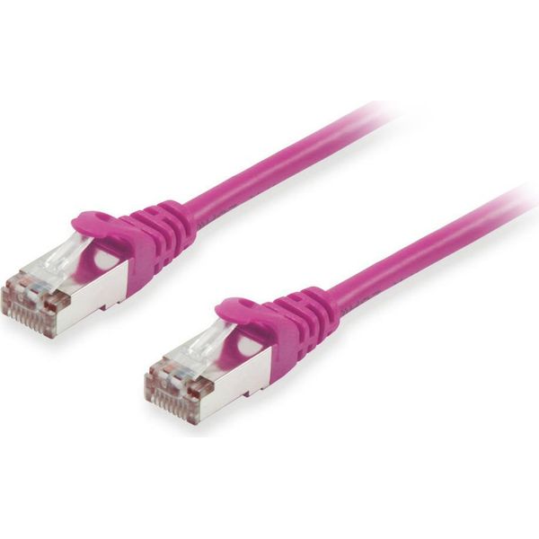 Equip 606809 Equip Cavo Patch Cat6A S/Ftp 2Xrj45 15,00M Viola Lszh Polybag-image