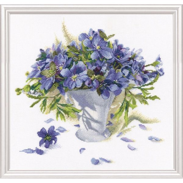 Rto Set Punto Croce "Primroses"" M488, Motivo Di Conteggio, 40X38 Cm"-image