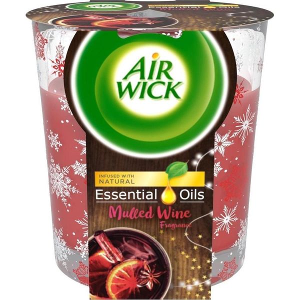 Air Wick - Candela Profumata - Oli Essenziali - Vin Brulé - 105 G - 1 Pezzo-image