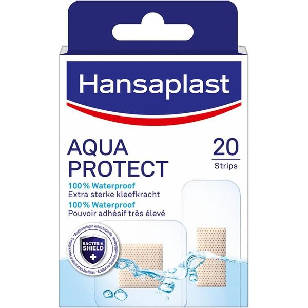 Hansaplast - Cerotti Aqua Protect - Cerotti Impermeabili Per Ferite - Impermeabili - Cura Delle Ferite - 20 Cerotti - 1 Pezzo-image