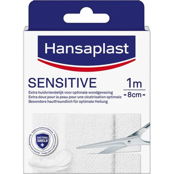 Hansaplast - Cerotti Sensibili - Cura Delle Ferite - 1M X 8Cm - 1 Pezzo-image