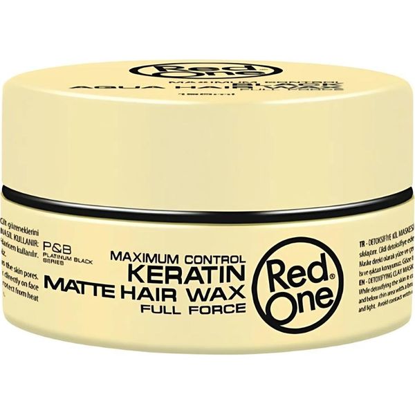 Red One - Cera Per Capelli - Keratin Matt - Styling Rinforzante - Per Una Tenuta Forte E Un Look Opaco - 150 Ml - 1 Pezzo-image