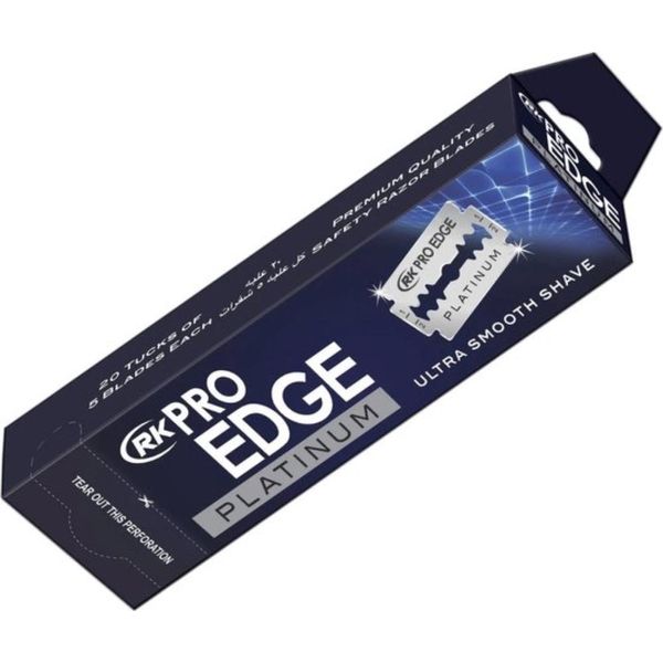 Pro Edge - Doppio Bordo - Doppie Lamette - Rasatura Super Scorrevole - 100 Lamette - 1 Pezzo-image