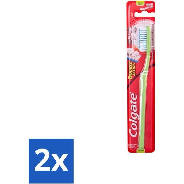 Spazzolino Colgate Doppia Azione Medio - Confezione Risparmio - 2 Pezzi-image