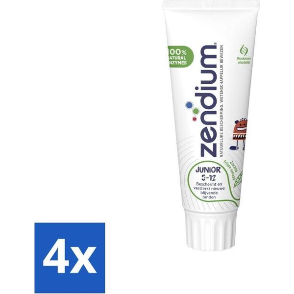 Zendium Dentifricio Junior 75 Ml - Confezione Risparmio - 4 Pezzi-image