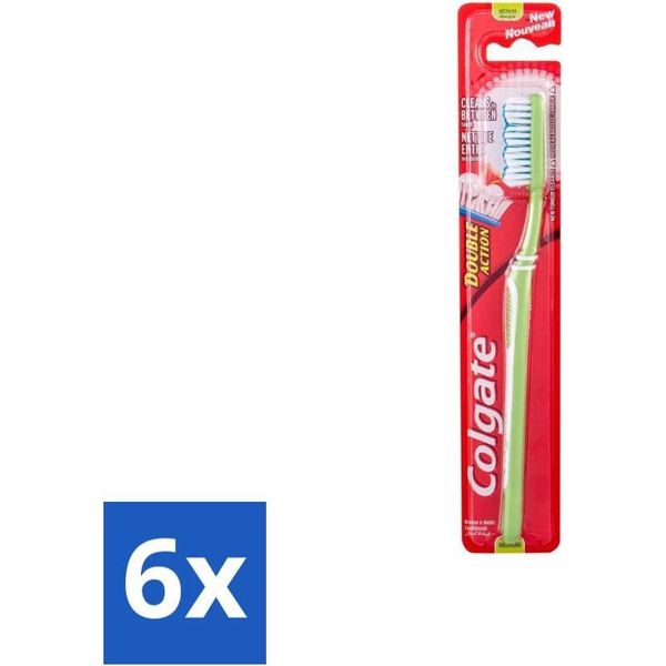 Spazzolino Colgate Doppia Azione Medio - Confezione Risparmio - 6 Pezzi-image