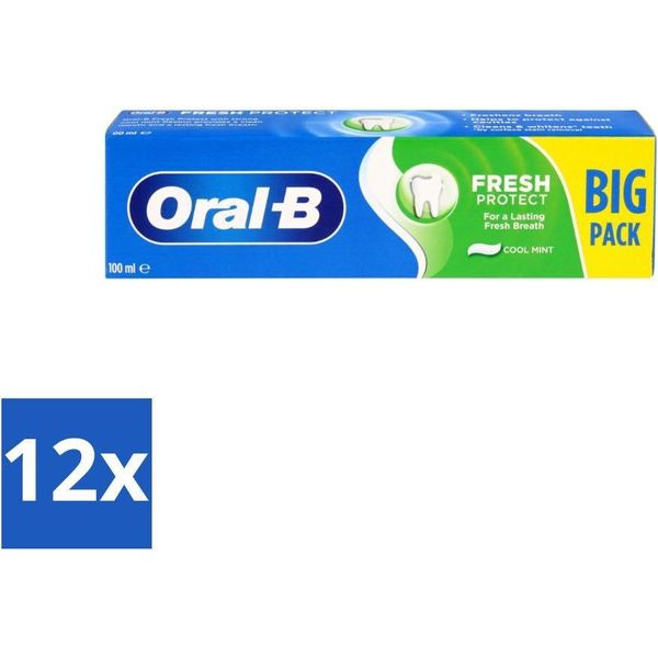 Oral-B - Menta Fresca - Dentifricio - Rinfrescante - 100 Ml - Confezione Risparmio - 12 Pezzi-image