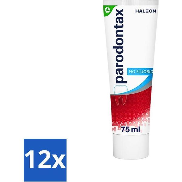 Parodontax - Dentifricio - Senza Fluoro - 75Ml - Confezione Risparmio - 12 Pezzi-image