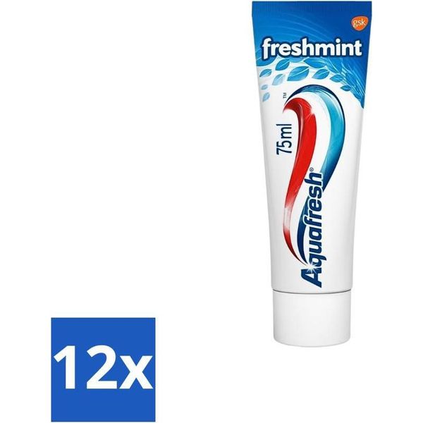 Aquafresh Dentifricio Freshmint Fresh Breath 75 Ml - Confezione Risparmio - 12 Pezzi-image