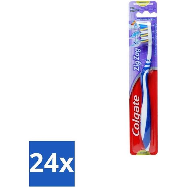Spazzolino Colgate Zigzag Medium - 1 Spazzolino - Confezione Valore - 24 Pezzi-image
