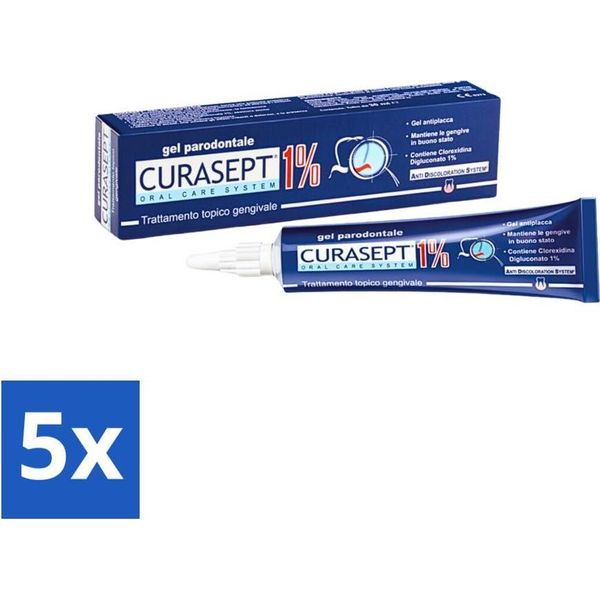 Curasept Gel Parodontale 1% Chx 30 Ml - Confezione Risparmio - 5 Pezzi-image