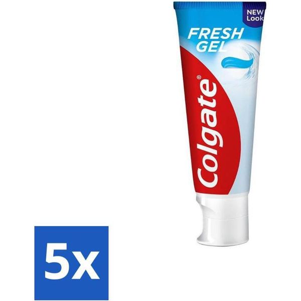 Colgate Dentifricio Fresh Gel 75 Ml - Confezione Risparmio - 5 Pezzi-image