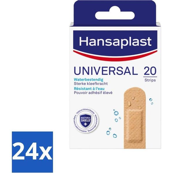 Hansaplast - Cerotti Universali - Cura Delle Ferite - 20 Cerotti - Confezione Risparmio - 24 Pezzi-image