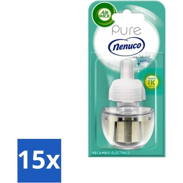 Air Wick - Ricariche Per Deodoranti Per Ambienti - Nenuco Puro - Diffusore Elettrico Di Fragranze - 19 Ml - Value Pack - 15 Pezzi-image