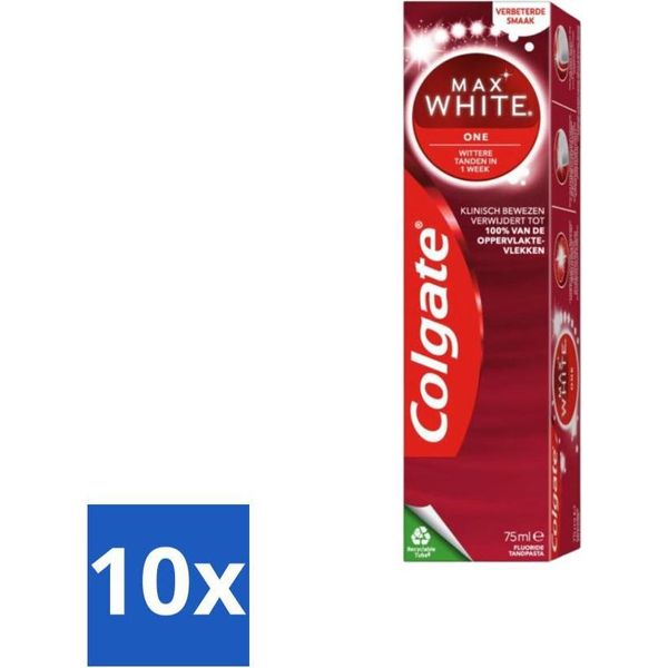 Colgate Dentifricio Max White One 75 Ml - Confezione Risparmio - 10 Pezzi-image