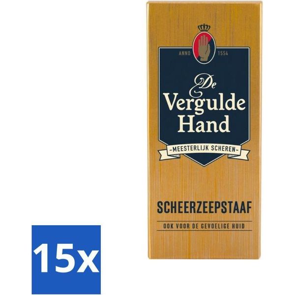 Sapone Da Barba "Mano Dorata"" 75 G - Confezione Risparmio - 15 Pezzi"-image