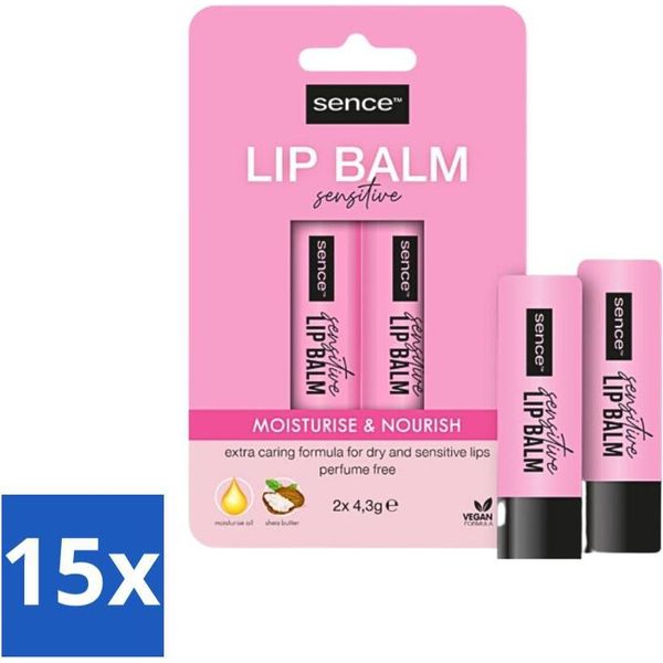 Sence Lip Balm Sensitive 2 Pezzi - Confezione Risparmio - 15 Pezzi-image