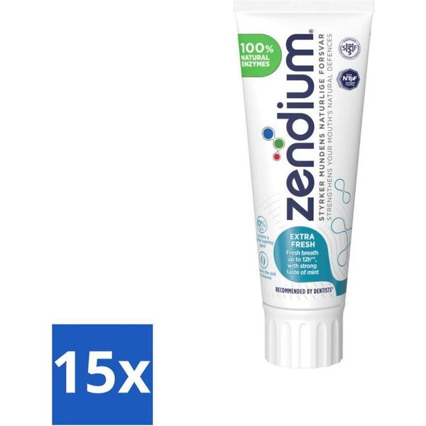 Zendium Dentifricio Extra Fresh 75 Ml - Confezione Risparmio - 15 Pezzi-image