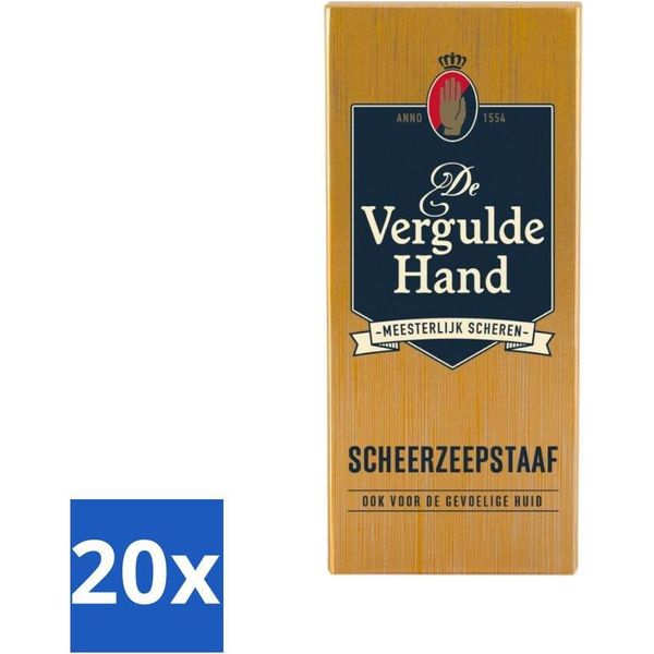Sapone Da Barba "Mano Dorata"" 75 G - Confezione Risparmio - 20 Pezzi"-image