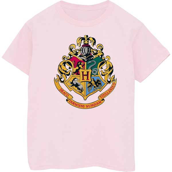 Harry Potter - Maglietta "Hogwarts"" Per Bambina BI21389 (128) (Rosa Baby)"-image
