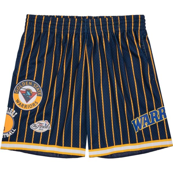Pantaloncini Mitchell & Ness Golden State Warriors City Collection Mesh Short Navy/Oro - L-image