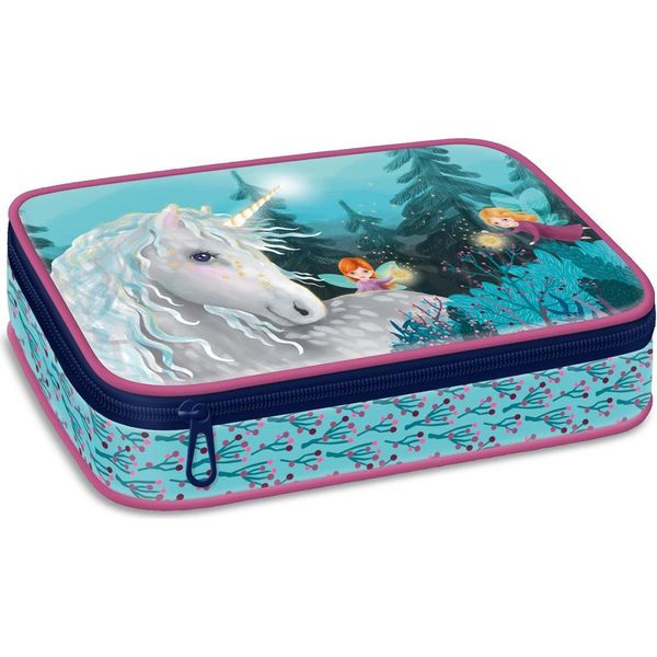 Ars Una Astuccio Per Matite Stardust - Unicorno E Fate, Turchese-Viola, Per Bambine-image