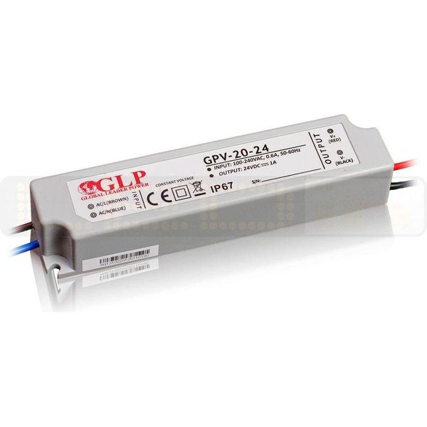 Trasformatore Led 24W 1A 24V Alimentatore Trasformatore Impermeabile IP67 Per Illuminazione A Strisce Led-image