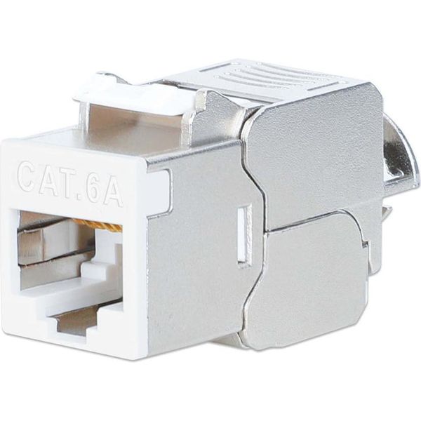 Intellinet 791304 Intellinet Cat6A 10G Stp Modulo Keystone Bianco-image